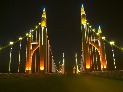 San Francisco Oakland Bay Bridge atualização de iluminação LED